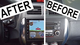 How to INSTALL an ANDROID head unit into your CAR  Seicane head unit REVIEW [upl. by Domel789]