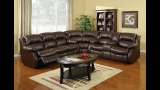 Brown Leather Sectional Sofas with Recliners [upl. by Annauj]