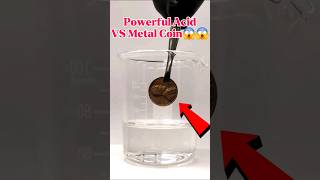 POWERFUL ACID VS COIN😱☢☢ shorts scienceexperiment youtubeshorts [upl. by Arikahs191]