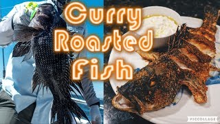 Catch and Cook  Seabass Roasted Whole with Curry and Yogurt Sauce [upl. by Astred658]