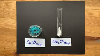 Copper II Sulfate  Sodium Carbonate  Double Displacement with Precipitate [upl. by Nivlak]