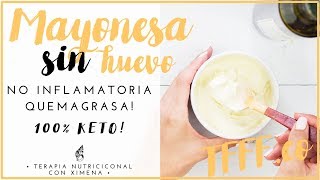 RECETA MAYONESA VEGANA SIN HUEVO  QUEMAGRASA Y KETO  NUTRICION DIETA CETOGENICA PALEO [upl. by Hiram]