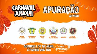 APURAÇÃO CARNAVAL JUNDIAÍ 2024  AO VIVO [upl. by Kcirdez]