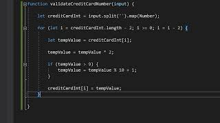 How to Validate a Credit Card Number in JavaScript Luhn Algorithm [upl. by Orecic]