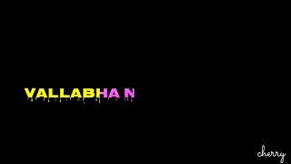 Vallabha Naa Vallabha  Vallabha movie song WhatsApp status lyrics black screen lyrics status [upl. by Atneciv]