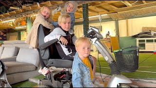 KiDS VERRASSEN MET EEN SCOOTMOBiEL 😂  Bellinga Vlog 3186 [upl. by Sprage355]