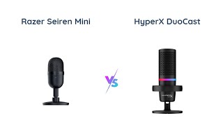 Razer Seiren Mini vs HyperX DuoCast  Gaming Microphone Comparison [upl. by Ambrosia]