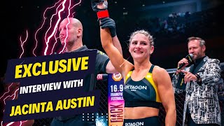 Exclusive Interview Jacinta Austin amp Alex Carioti Talk Career Milestones amp Upcoming Title Fight [upl. by Ecidnak]