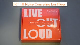 IKT  J1 Noise Cancelling Ear Plugs  Unboxing amp Audio Test [upl. by Stichter]