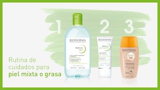 Rutina de Cuidados para Piel Mixta o Grasa  BIODERMA PielAcneica [upl. by Narmi]