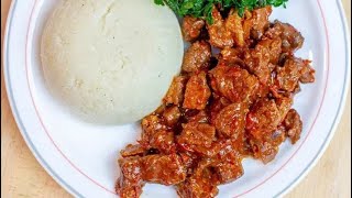 UGALI MBUZI RECIPE  DINNER PREPARATION FOR I AND MY BOYFRIEND [upl. by Natanhoj300]