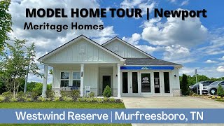 Westwind Reserve  Meritage Homes  Newport Model Home Tour  417990  Murfreesboro TN [upl. by Fahland]