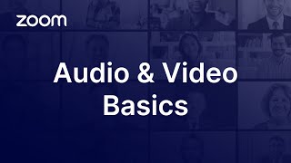 Zoom Audio and Video Basics [upl. by Ashti]