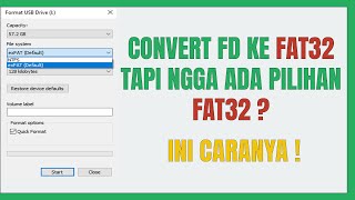 Cara Format Flashdisk 64GB amp 128GB NTFS ExFAT ke FAT32  Cara convert flashdisk Exfat NTFS ke FAT32 [upl. by Xaviera733]