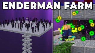 EASY Enderman XP Farm in Minecraft 121 Tutorial [upl. by Risser]