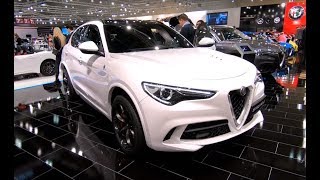 ALFA ROMEO STELVIO QUADRIFOGLIO Q4 SPORT SUV AWD NEW MODEL 510HP WALKAROUND AND INTERIOR [upl. by Hamimej649]