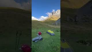 🇬🇪campsite of the year reels shorts viralshorts camping travel georgiacountry mountains [upl. by Agathe314]