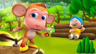 Funny Monkey 3D Animated Hindi Moral Stories for Kids  मस्ती खोर बंदर हिन्दी कहानी Tales [upl. by Onidranreb]