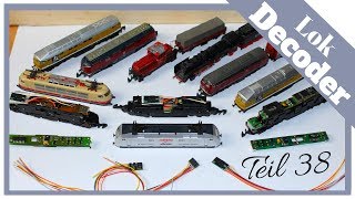 Modelleisenbahn Lok digitalisieren  Teil 38  Div Decoder einbauen Spur Z  alte und neue Bauart [upl. by Sothena916]