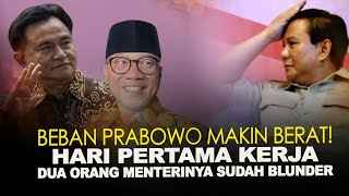 BEBAN PRABOWO MAKIN BERAT HARI PERTAMA KERJA DUA ORANG MENTERINYA SUDAH BLUNDER [upl. by Eidde]