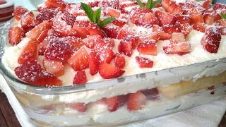 Tiramisù alle fragole e cocco Strawberry and coconut tiramisu [upl. by Alodee]