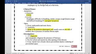 Chapter 5 Retropharyngeal Abscess Part 2 [upl. by Zetta]