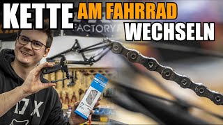 Kette am Fahrrad wechselnaustauschen  Länge bestimmen [upl. by Eyllek]