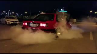 06 EC 3025 3 PEDAL  BMW E30 BURNOUT Kesici Sesine Dikkat [upl. by Aztiray]