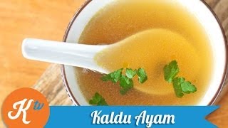 Resep Kaldu Ayam Chicken StockMirepoix Recipe Video [upl. by Kiran]