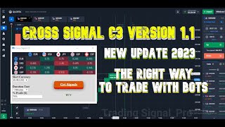 Cross Signal C3 Version 11 New Update 2023  Binary Options Robot  100 Success [upl. by Oilalue]