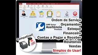 Sistema para assistência técnica ordem de serviço vendas controle estoque caixa [upl. by Siramad134]