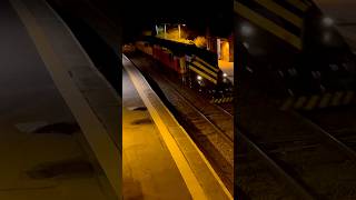 Class 37 and class 56 passing helsby with snow ploughs trainvideos train railway trains colas [upl. by Adnanref]