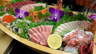 Special Sashimi Boat  How To Make Sushi Series [upl. by Nodearb563]