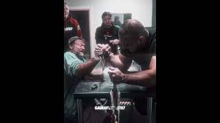 Devon Larrat Vs Ermes Gasparini After Pull 2024 Edit 🦾🔥 devonlarratt armwrestling shortsvideo [upl. by Leugim]