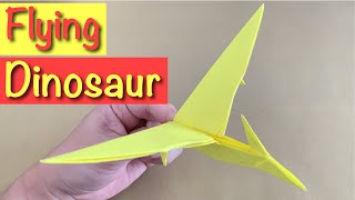 ORIGAMI DINOSAUR FLYING PTERODACTYL [upl. by Wetzel]