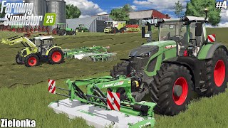 FS25  MOWING and BALING GRASS SILAGE PLOWING and CULTIVATING│Zielonka│FS 25│4 [upl. by Eirual]