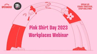 Pink Shirt Day webinar on workplace bullying prevention [upl. by Ulrika]