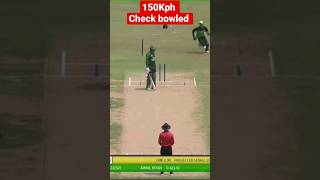 Fast Bowling 150kph Aimal Khan Pak u19 fast bowler fastbowling shoaibakhtar ihsanullah harisrauf [upl. by Hildagard]