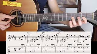 The Easiest Blues on Acoustic Guitar  Beginner Friendly [upl. by Moriarty524]