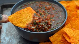 Easy Chipotle Red Salsa No Cooking [upl. by Eerok]