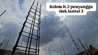 Kolom Struktur Rumah 3 Lantai Aturan Pembesian Kolom Struktur dan Kolom Praktis Rumah Tingkat [upl. by Effy]