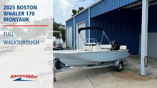 BRAND NEW 2025 Boston Whaler 170 Montauk  MarineMax Cocoa [upl. by Hcirdla]