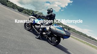 Kawasaki Hydrogen Engine Motorcycle Research Vehicle [upl. by Aicek]