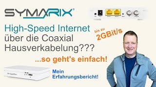 Erstaunlich einfach HighSpeed Internet im Haus mit CoaxVerkabelung [upl. by Aloz]