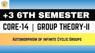 Lect19  Automorphism of Infinite Cyclic Groups  AutZ Isomorphic to Z2 [upl. by Amikan784]