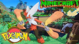 Minecraft Pixelmon Tập 1 Mở đầu đã gặp Boss Blaziken siêu đẹp [upl. by Htebaras]