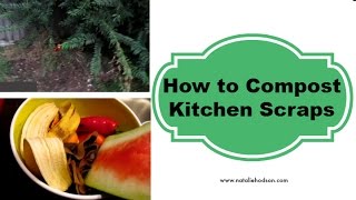 How to Compost Using Kitchen Scraps [upl. by Ixel83]