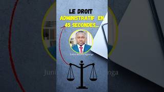 DÉFINITION DU DROIT ADMINISTRATIF ⚖️⚠️ EN 45 SECONDES [upl. by Azrim]