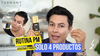 Rutina PM AntiEdad Efectiva 4 Productos que Funcionan [upl. by Drofniw]