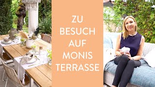 Terrasse gestalten Interior Expertin zeigt wie es geht  Monis Zuhause  Teil 2 [upl. by Etep]